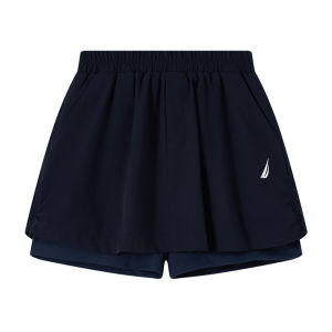 NAUTICA Girls High Elasticity Five-Point Shorts Summer Double Layer Sport Skirt Pants Breathable Water-Resistant Base Layer Trousers