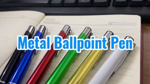 FMP 50pcs Metal Ballpoint Pen Office School Stationery Retractable Ball Point Pen