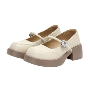 Daphne | High Heels Thick Soles Mary Jane Shoes For Petite Women