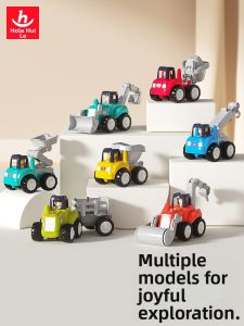 Huile Toys | Inertial Run Road Roller Construction Toy Car Model