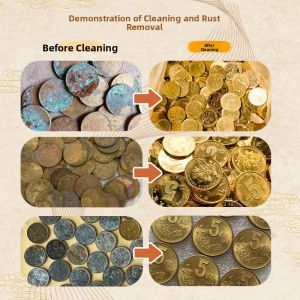 BONINGYU | Non-Acid Non-Alkali Metal Coin Cleaning Liquid Large Capacity