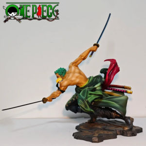 Bandai | 21cm One Piece Luffy Figure Roronoa Zoro Three-Blade Sa-Maximum Manga Anime Statue PVC Action Collection Model Toys Gifts