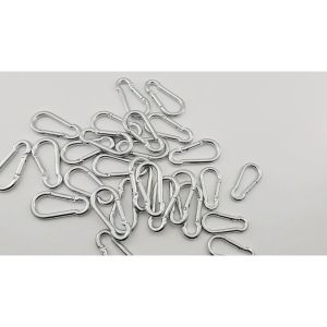 Set 10 Móc khóa an toàn mạ kẽm size 5 Móc khóa gài Móc lưới lan Móc chằng bạt-NIEVE