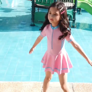 Swimwear for girls aged 3-14 years.