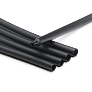 Black1/2/3/5/m Dual Wall with Glue Heat Shrink Tube1.6 ~ 50mm Polyolefin Shrinkable Tubing Adhesive Lined Insulated Cable Sleeve