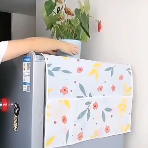 คลุมตู้เย็น กันน้ำ ผ้าคลุมกันฝุ่น ผ้าคลุมเฟอร์นิเจอร์ พร้อมช่องใส่ของ ราคาที่สุด จัดระเบียบห้องครัว