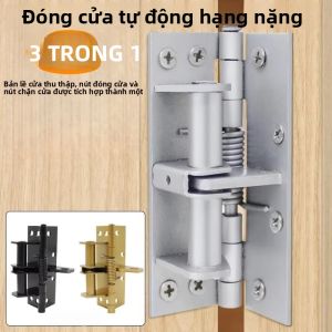 Bộ Đóng Cửa Tự Động 3 Trong 1 Siêu Bền Với Bản Lề Lò Xo Chặn Cửa Định Vị 90 Độ Dùng Cho Thương Mại & Dân Dụng