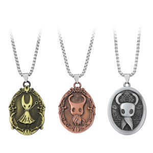 Hollow Knight Silksong Hornet Vintage Pendant Necklace for Game Fans Accessories Gifts