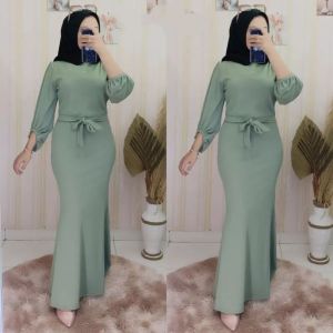 Dress Nadine mermaid//gamis duyung//dress cringkle airflow size M L XL XXL