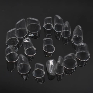 64Pcs Adult Child Dental Transparent Resin Precrown Dental Crown Deciduous Teeth 1.910/1.912