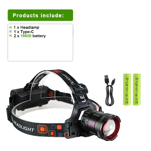 NEW 780000000LM Ultra Powerful LED Headlamp Super Bright Rechargeable Head Flashlight Long Shot 6000M Headlight Fishing Hunting