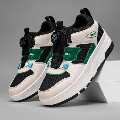 Ultra-Light Four-Wheel Skating Shoes for Students Boys And Girls Removable Wheels Walking Shoes Sports And Entertainment