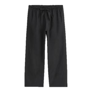 COS Casual Cotton Blend Straight Leg Pants Drawstring Waist Summer New Arrival Womens Fashion Comfortable Straight Cut Trousers