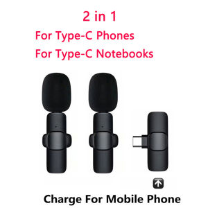Professional Bluetooth Dual Lavalier Wireless Lapel Microphone Mic Buttonhole Tie For iPhone Android Mobile Cell Phone PC Mike