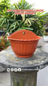 POT BUNGA TANAMAN DINDING SHALLOM ISABELLA 20 - ISABELLA 20 PUTIH