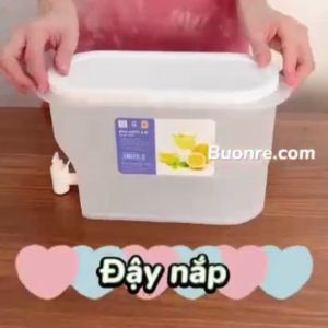 Bình nước để tủ lạnh 3500ml Việt Nhật hàng chất lượng cao Bình nước có vòi làm từ nhựa thực phẩm PP