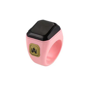 Smart Ring Counter Bluetooth APP Control OLED Display Vibration Reminder Hand Press Muslims Zikr Ring Prayer Finger Counter R12