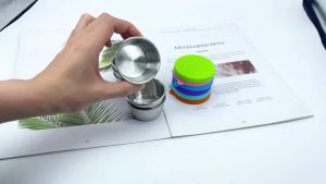 LOVIDA MALAYSIA 304 Stainless Steel Dipping Box Wit Lid 50mL Ketchup Seasoning Container Sealed Sauce Plate Bekas Sos 酱汁盘