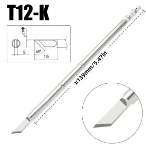 Đầu Hàn Đa Năng Dòng T12 Dành Cho Trạm Hàn Hakko FX951 FX-950 BK969D FM-2027 T12 Không Tương Thích Với FM65 T65 SH72