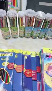 Oily Color Pencil SetSingle Color Drawing Sketching PencilPastel PencilPainting Accessories For Kids 12/18/24/26/48 Colors
