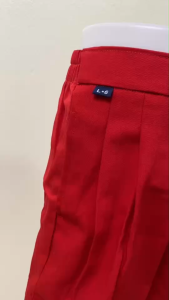 ชุดนักเรียนอนุบาลชาย เอวจั๊ม / เอวกระดุม สีกรมท่าอ่อน/สีแดง WOOD MAN ราคาถูก คุ้มค่า พร้อมส่ง(WM)