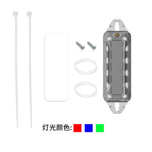 KEVANLY | 1 Đèn LED Không Dây Chạy Bằng Năng Lượng Mặt Trời Ánh Sáng Nhấp Nháy Nhiều Màu Sắc Nhấp Nháy Đèn Tín Hiệu Cảnh Báo Cho Xe Máy Ô Tô Xe Đạp Đèn Trang Trí