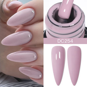 2 In 1 Nude Pink Rubber Base Gel Nail Polish Semi Permanent Self Leveling UV Construction Gel Varnish Soak off DIY Nail Supplies