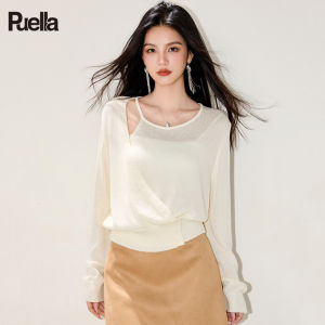 Puella | Fashionable Design French Sweet Round Neck Knit Top