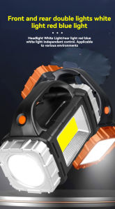 New High Power Rechargeable LED Handheld Flashlight Multi functional Portable Side Light Waterproof Multiple Lighting Modes Portable Searchlight