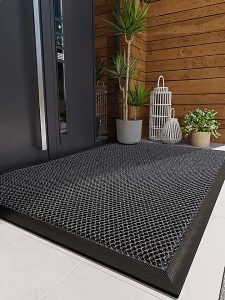 Hotel Shopping mall Company door Outdoor carpet slow rebound non-collapse non-slip outdoor polyester doormat TPE entrance elastic mesh doormat
