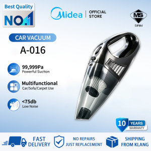 [10 Year Warranty]Midea Portable Wireless Car Vacuum Cleaner 99999Pa Strong Suction Rechargeable Lightweight Handheld Vakum Kereta For Home&Car