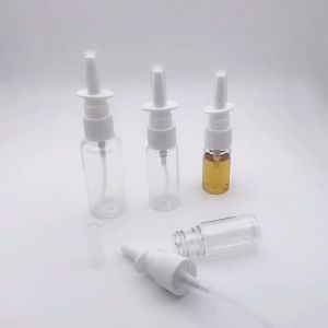 UMI 5/10/20/30ml Transparent Portable Empty Plastic Travel Nasal Spray Bottles Pump Sprayer Fine Mist Nose Spray Refillable Bottle Pump