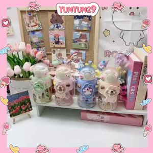 (Tặng 2 bộ sticker 3D 2D) Bình nước gấu dâu lotso có ống hút dung tích 600ml TP01 yunyun29