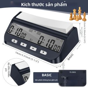 Đồng Hồ Bấm Giờ Kỹ Thuật Số Chuyên Nghiệp Đa Năng Đồng Hồ Đếm Ngược Byo-yomi Đồng Hồ Chơi Game Có Tính Năng Thưởng Thời Gian Cho Các Cuộc Thi