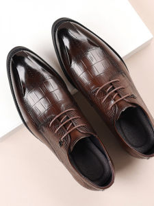 Business Formal British Style Brogue Shoes Genuine Top Layer Leather