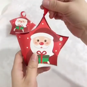 10PCS Reusable Christmas Treat Boxes Creative Festive Candy Packaging for Cookies Chocolates & Holiday Gifts
