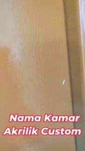 JANKA Custom Papan Nama Akrilik: Solusi Ideal untuk Ruangan Kamar & Ruang Meeting