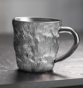 ZHANDONG | Elegant Japanese Glacier Pattern Glass Cup With Handle