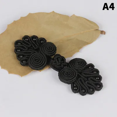 10Pcs Nylon Buttons Chinese Knot Button Chinese Handmade Cheongsam Tang Suit Buttons Knot Fastener Closures
