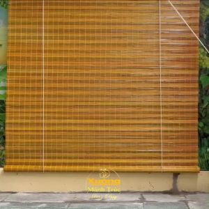 Mành Trúc Vàng Rộng 2m Cao 2m/ 25m/ 3m Mành Trúc Cao Cấp Nan Cật 5li Sơn Pu Bóng Vàng Rèm Treo Cửa Mành Che Nắng Ban Công Màn Che Ngoài Trời Mái Hiên