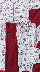 18Pcs Seri Marun Baju Bayi Baru Lahir Newborn Motif Polos Komplit 0-3 Bulan