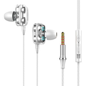 4D Bass Headset Gaming Subwoofer Stereo Earphone With Mic Wired Earbuds HiFi Universal (3.5mm)