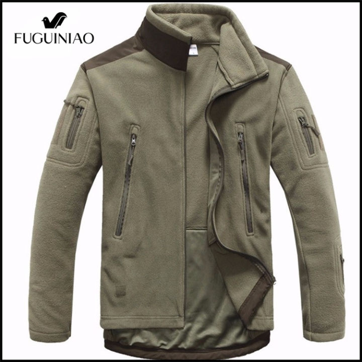 FUGUINIAO men tactical clothing autumn winter fleece army jacket softshell  hunt clothing men softshell military style jackets Lazada PH