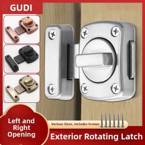 Anti-theft Lockable Door Latch No-drilling Installation