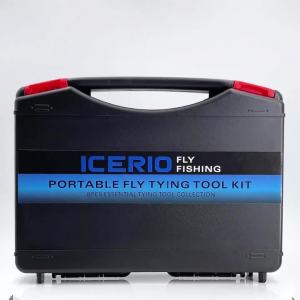 8pc/Set Hardened Steel C-Clamp Vise Fly Tying Tool Kit Bobbin Holder Threader Whip Finisher Dry Wet Nymph Fly Fishing Tool Set