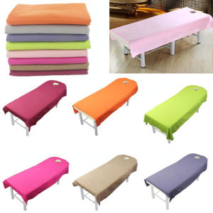 Bed Sheets Extra Thick Massage Table Sheets Bedsheet Cosmetic Salon Sheet Soft Spa Massage Treatment Bed Sheet with Hole