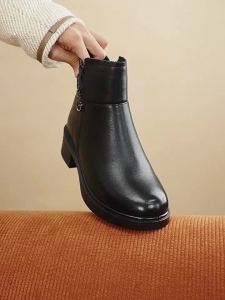 Reddragonfly | Warm Fur-Lined Real Leather Womens Boots
