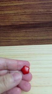 Natural Cinnabar Five-Pointed Star Bead DIY Pendant Accessory | Feng Shui Amulet Charm for Protection Luck & Positive Energy