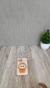 Casing Labubu Silikon Lucu 3D Labubu Pop Standing iPhone 16 15 14 13