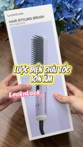 Lược Điện Tạo Kiểu Tóc Ion Âm LocknLock 43W Hair Styling Brush ENA223PUP